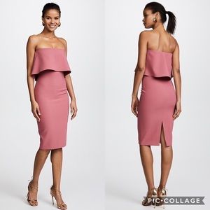 Host Pick LIKELY Driggs Strapless Midi Dress Mauve
